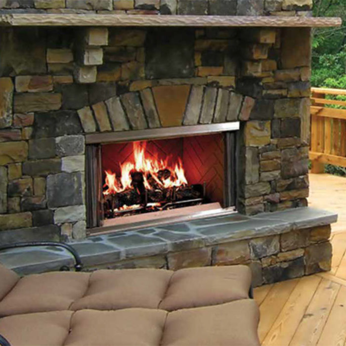 Montana Outdoor Fireplace