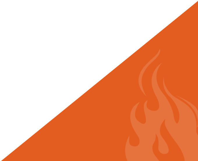 orange flame triangle