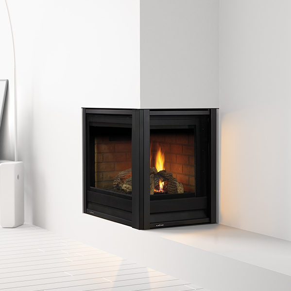 multi-side gas fireplace by heat and glo