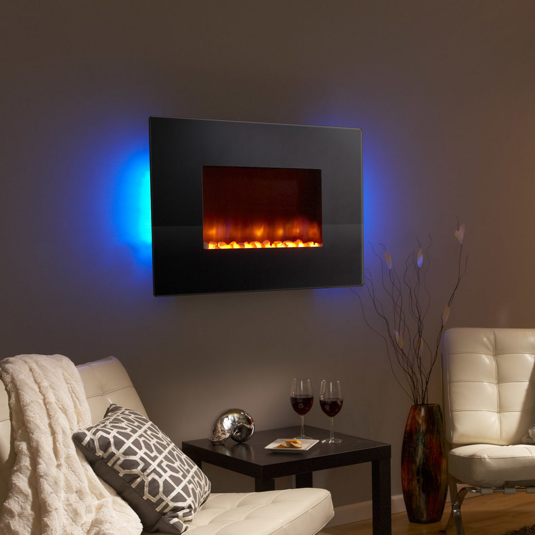 SimpliFire Wall-Mount 36 - modern electric fireplace