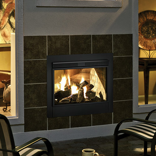 twilight II exterior gas fireplace traditional